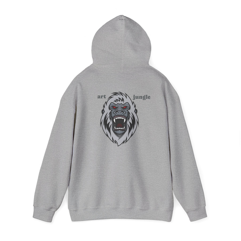 Gorilla Roar Hoodie – "Art Jungle" Graphic Hooded Sweatshirt
